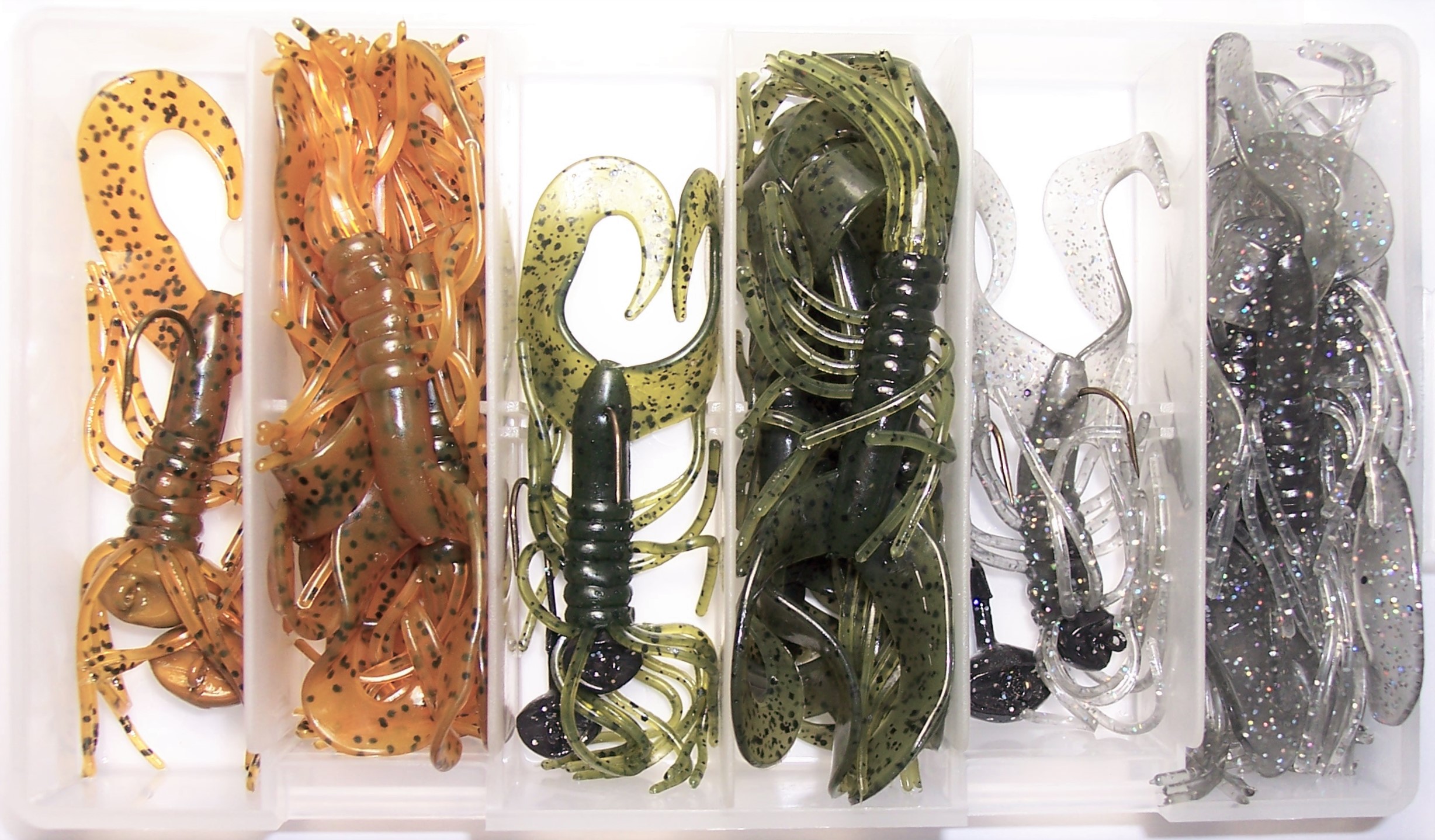 100 Assorted Spider Jigs 2 3/4 - Panfish Lot - 100 Qty - Soft